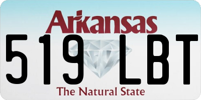 AR license plate 519LBT