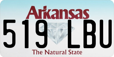 AR license plate 519LBU
