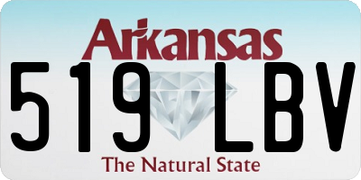 AR license plate 519LBV