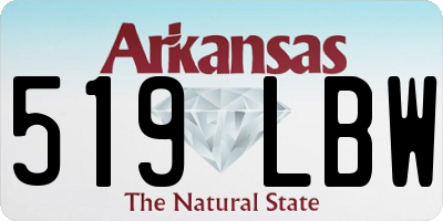 AR license plate 519LBW