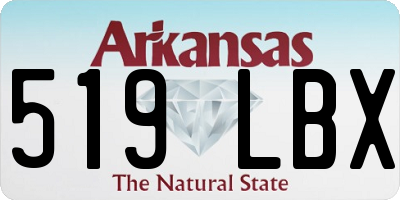 AR license plate 519LBX