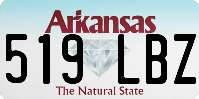 AR license plate 519LBZ