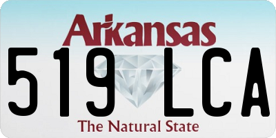 AR license plate 519LCA