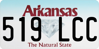 AR license plate 519LCC