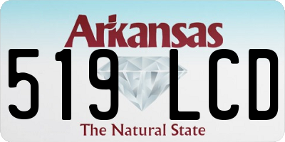 AR license plate 519LCD