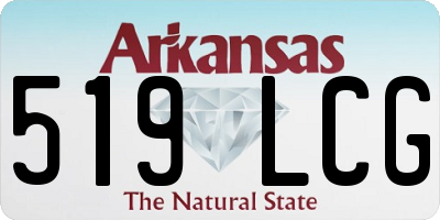AR license plate 519LCG