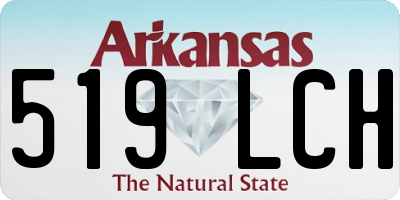 AR license plate 519LCH