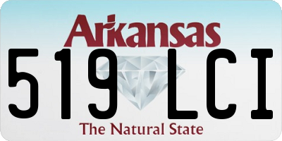 AR license plate 519LCI