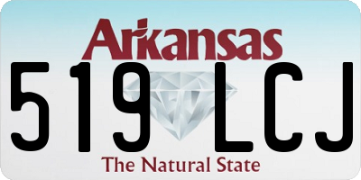 AR license plate 519LCJ