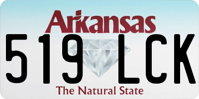AR license plate 519LCK
