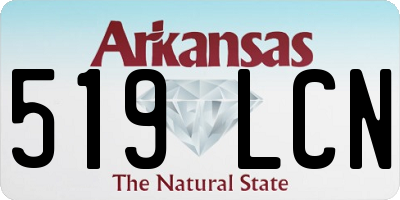 AR license plate 519LCN