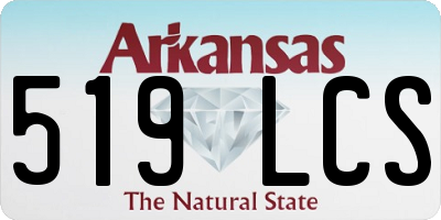 AR license plate 519LCS