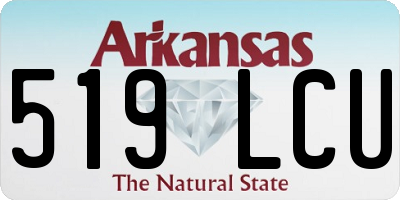 AR license plate 519LCU