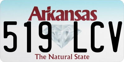 AR license plate 519LCV