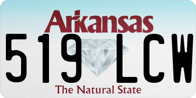AR license plate 519LCW