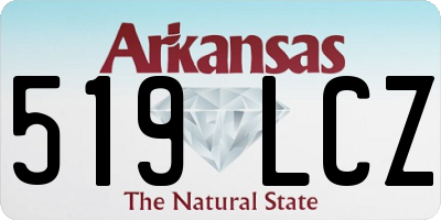 AR license plate 519LCZ