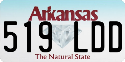 AR license plate 519LDD