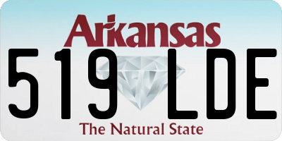 AR license plate 519LDE