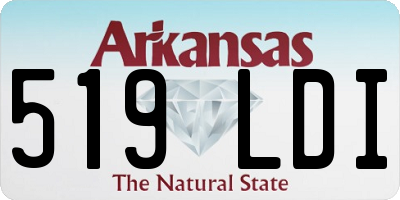 AR license plate 519LDI