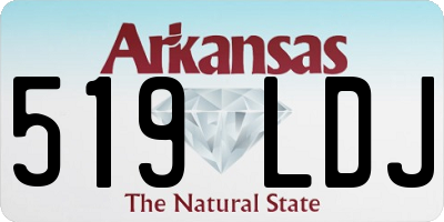 AR license plate 519LDJ