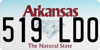 AR license plate 519LDO