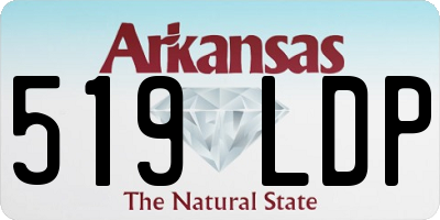 AR license plate 519LDP