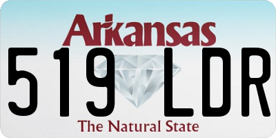 AR license plate 519LDR