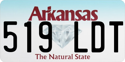 AR license plate 519LDT