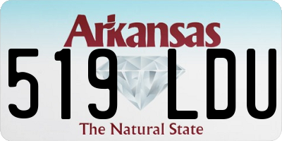 AR license plate 519LDU