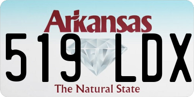 AR license plate 519LDX