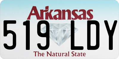 AR license plate 519LDY