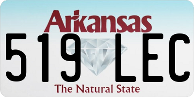 AR license plate 519LEC