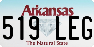 AR license plate 519LEG