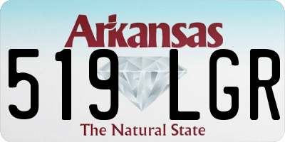 AR license plate 519LGR