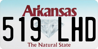 AR license plate 519LHD