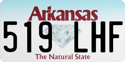 AR license plate 519LHF