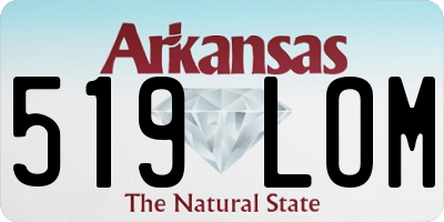 AR license plate 519LOM