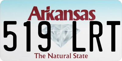 AR license plate 519LRT