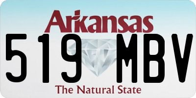 AR license plate 519MBV