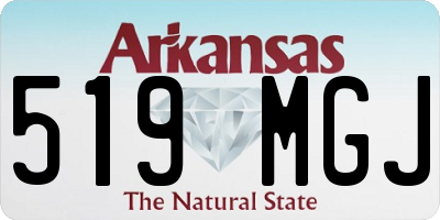 AR license plate 519MGJ