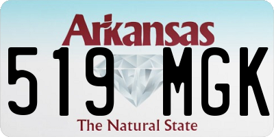 AR license plate 519MGK