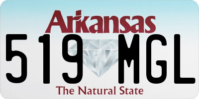AR license plate 519MGL