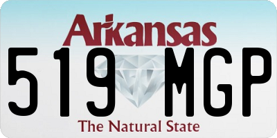 AR license plate 519MGP