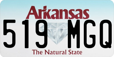 AR license plate 519MGQ