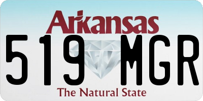 AR license plate 519MGR