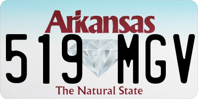 AR license plate 519MGV