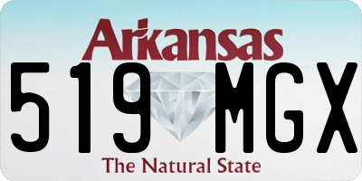 AR license plate 519MGX