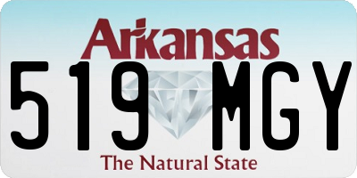 AR license plate 519MGY