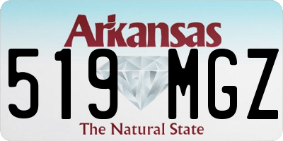 AR license plate 519MGZ