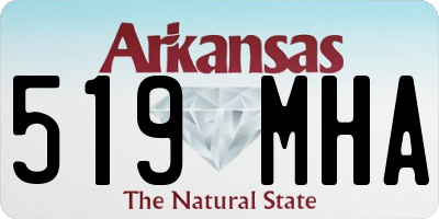 AR license plate 519MHA